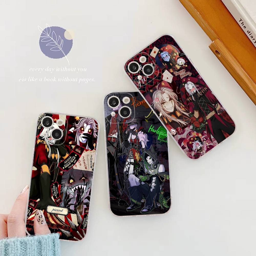 The Freak Circus Pierrot Game Transparent Case For IPhone 11 12 13 14 15 16 17 Air Pro Max Plus Mini Shockproof Cover