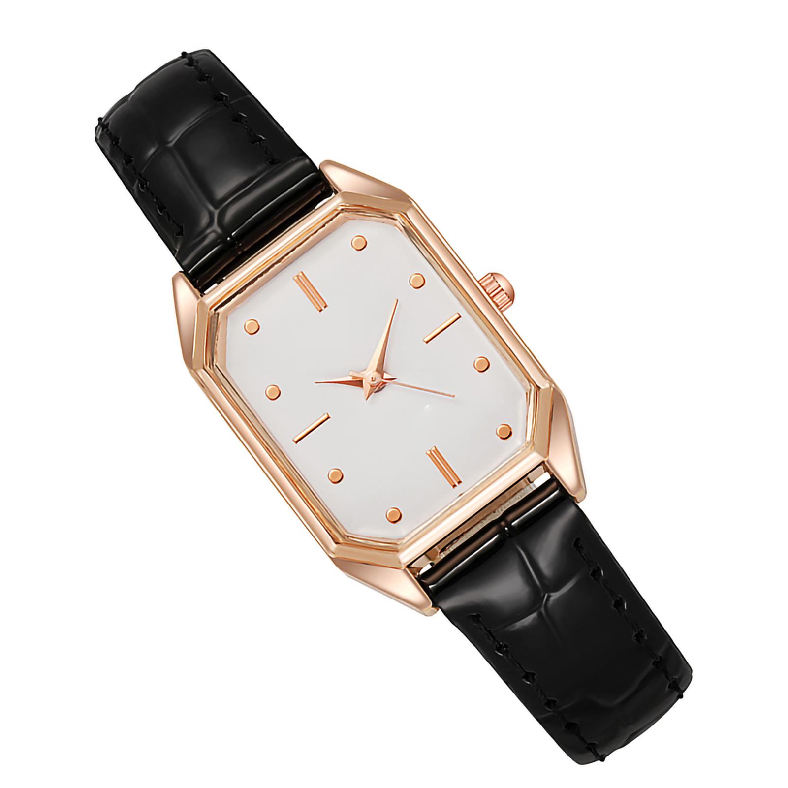 

Allon Watch Fashion Elegance Temperament Stainless Steel Delicate Female Quartz Wristwatch Black