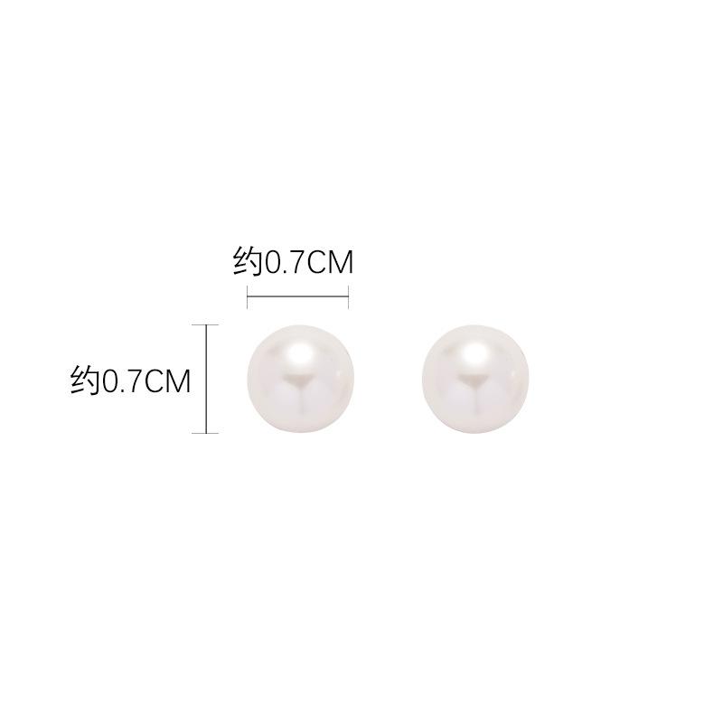 French Pearl Earrings Niche 925 Silver Needle Earrings Sweet and Gentle Temperament Ears