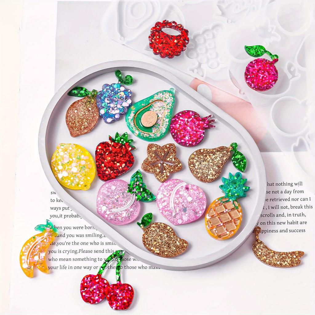 Fruit Jewelry Resin Molds, Versatile Silicone Molds for Earrings & Pendants