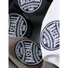Retro Embroidered Short-Sleeved T-Shirt for Men, Summer Trendy Brand Pure Cotton Base Shirt, Export Men's Clothing, All-Cotton Printed T-Shirt