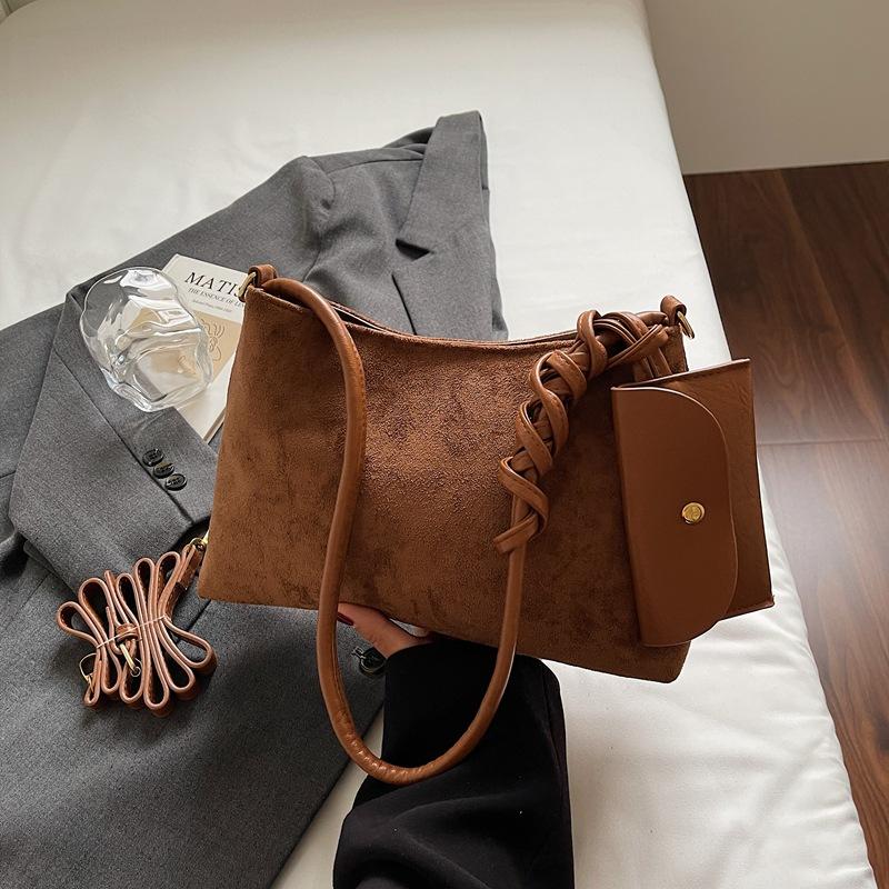 Retro weiches Leder gewebte Tragetasche Damen Sommer Neu Große Kapazität Hochwertige Tasche Pendler Schulter Achseltasche