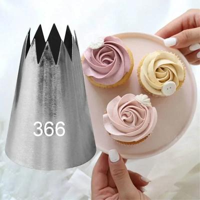 Großer offener Stern für DIY Baiser-Kekse Spritztülle Kuchen Dekorationswerkzeuge Edelstahl Zuckerguss Sahne Gebäck Zuckerguss Spitzen