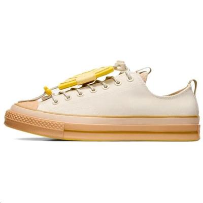 1970s Comfortable Low Top Canvas Shoes Unisex Sneakers Beige A10080C