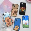 Cartoon  Capybara Case for Samsung Note 20 10 S25 Plus Ultra Lite FE A11 A26 A51 A52 A53 A56 A70 A71 A72 A73 M20 M30 M21 M31 M51