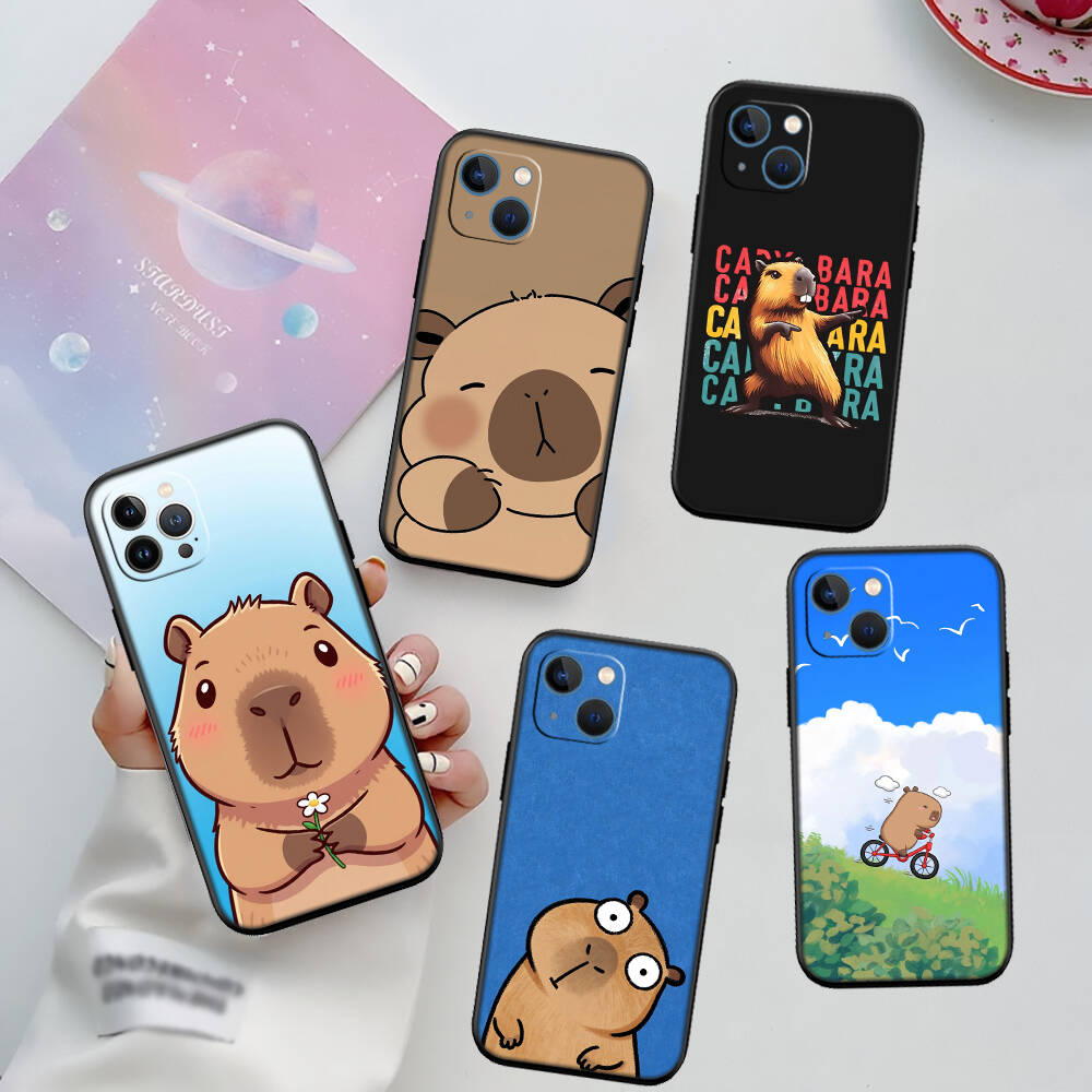 Cartoon Capybara Case for Samsung Note 20 10 S25 Plus Ultra Lite FE A11 A26 A51 A52 A53 A56 A70 A71 A72 A73 M20 M30 M21 M31 M51