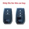 ABS Car Key Case Cover Shell For Toyota Land Cruiser 200 Prado Crown TLK 200 Yaris Cross Hilux Innova Rav4 Fortuner Camry 55 50