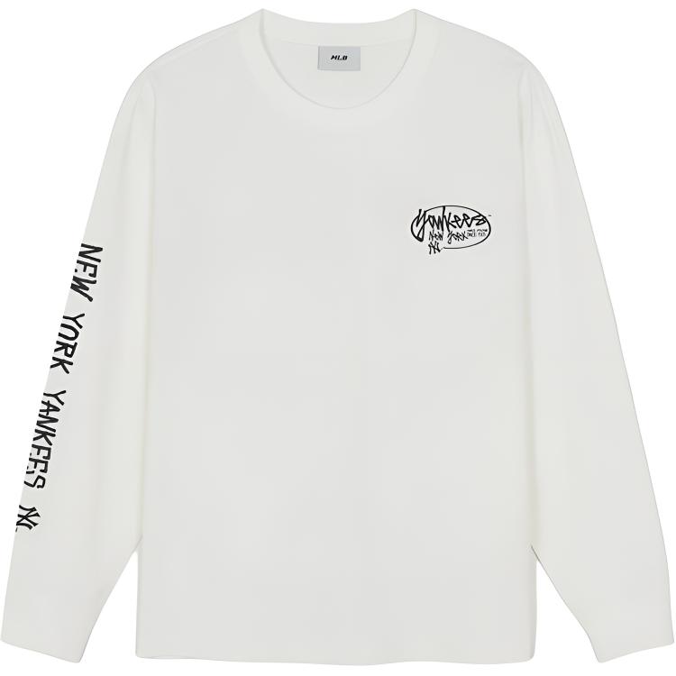 MLB T Shirts Unisex New York Yankees/Ivory White Crew Neck Moderate Straight Fit 3ATSB0461-50IVS M
