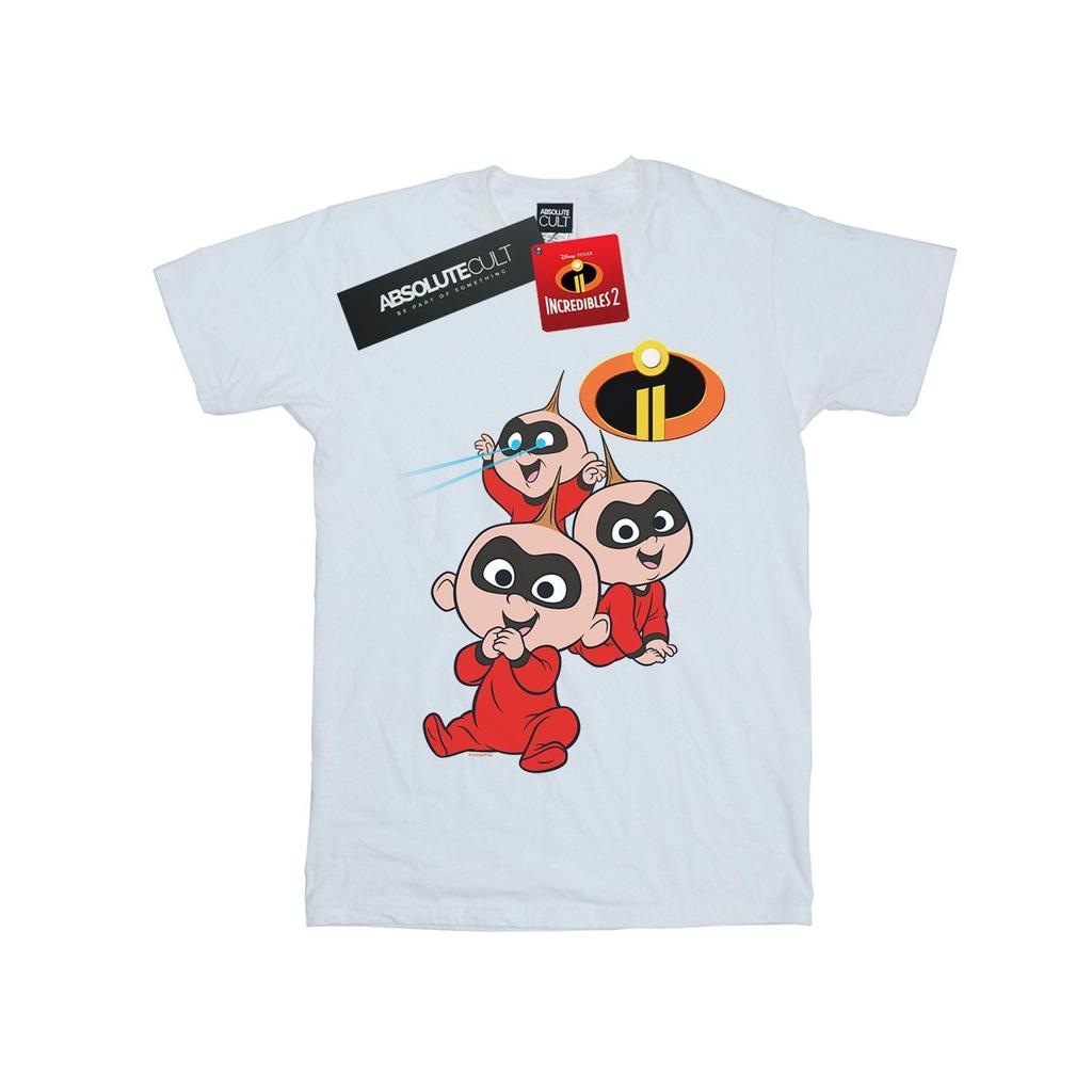 Disney Womens/Ladies The Incredibles Jak Jak Cotton Boyfriend T-Shirt