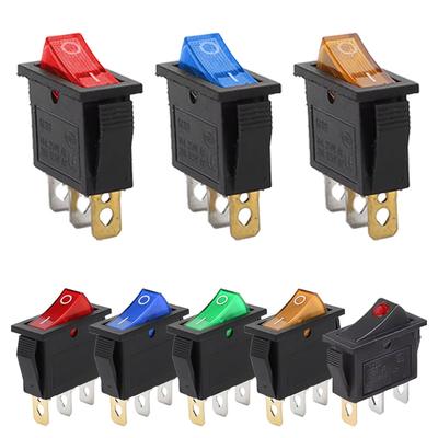 8Pcs KCD3 Toggle Switch 3Pins 2 Position ON-OFF Electrical Equipment Boat Rocker Switch with Light 15A/250V 20A/125V