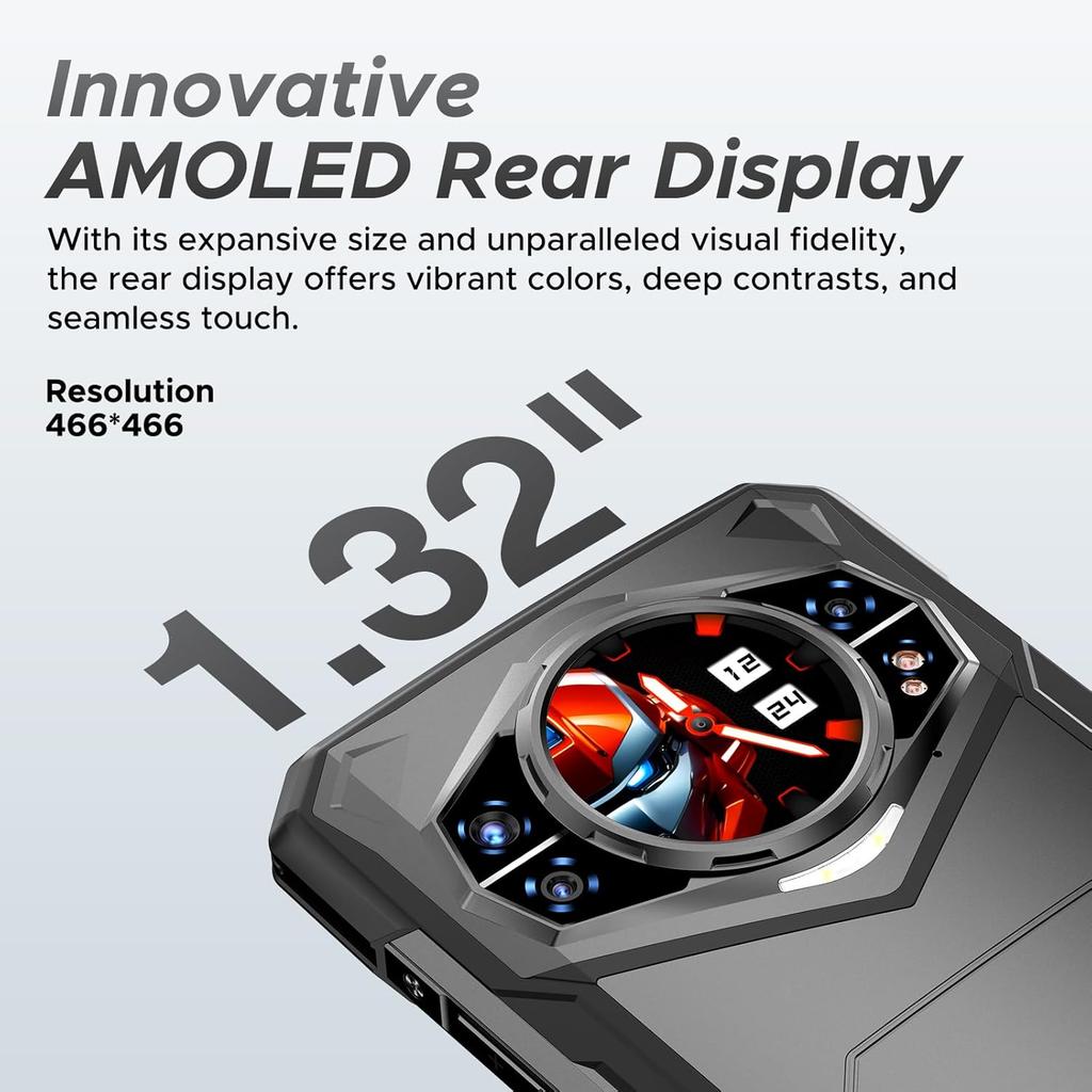 Doogee S200 X 5G Handy 32GB+512GB/TF 2TB 10100mAh 100MP 6.72" FHD 1.32" Amoled Bildschirm Android 14/NFC/OTG