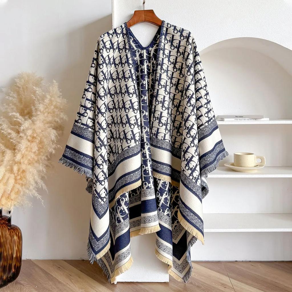 Luxury Kerchief Imitation Cashmere Scarf Women Design Warm Pashmina Blanket Scarves Female Shawl Wraps Thick Foulard Bufand