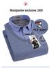 Woodpecker Men's Fleece-Lined Long Sleeve Two-in-One Thick Shirt Sweater for Dad