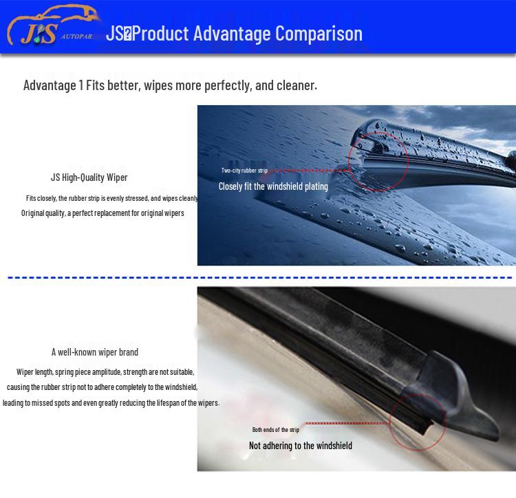 Bone-Free Front Windshield Wiper for 2017-Present Dongfeng Citroen Tianyi C5 Aircross SUV