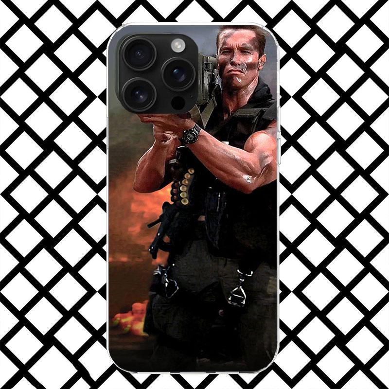 Arnold Schwarzenegger Terminator Pouzdro na telefon pro iPhone 17 Air 16 16E 15 14 Plus 13 Mini 12 11 Pro Max 7 8 + SE 2020 Měkký kryt F