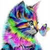 Ob_M_25 - Diamond Painting 30X30 - Zwierzeta, Kot