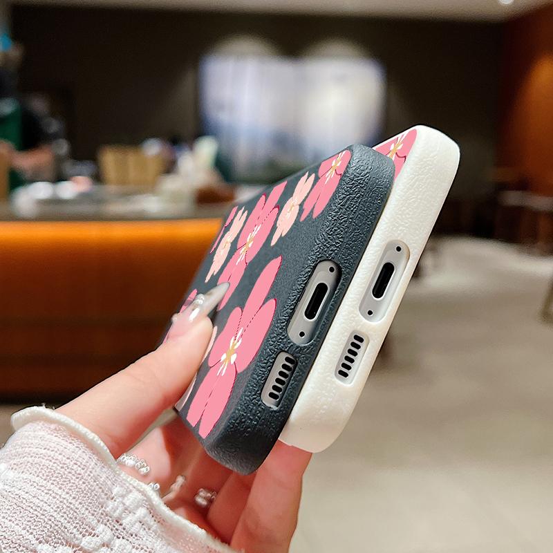Fresh Style Cherry Blossom Case For Samsung Galaxy A57 A37 A17 A56 A36 A26 A16 A55 A35 A25 A15 A54 5G S21 FE S22 S23 S24 Plus S25 Edge S26 Ultra