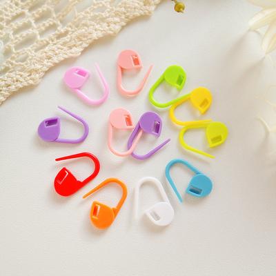 100pcs Colored Plastic Marking Buckle, Hand Woven Yarn Special Pin, Anti Slip Buckle, Counting Pin Small Buckle