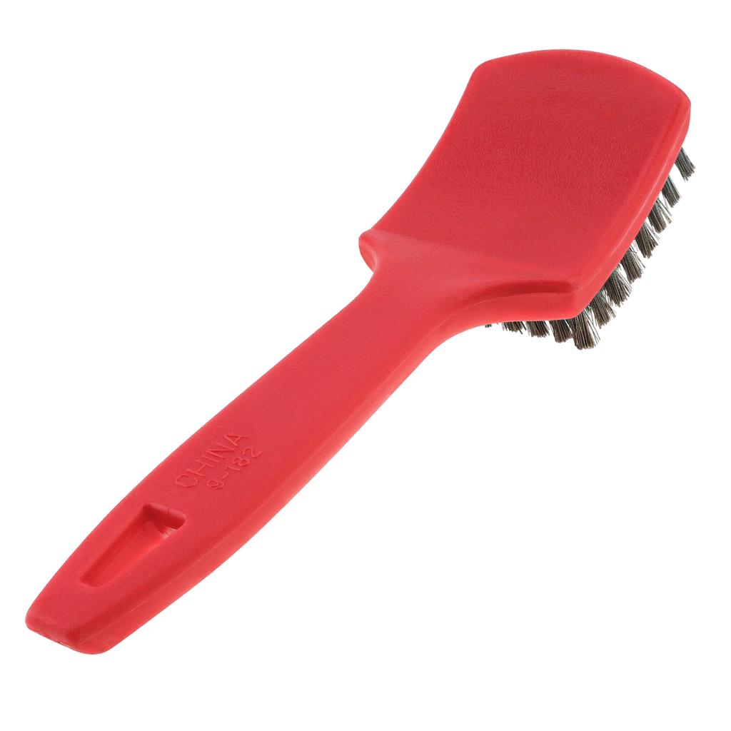 Multifunctional Heavy Tire Wire Brush for Tire Grinding / Furniture Repair / Industrial Equipment, Red Handle Wire Brush