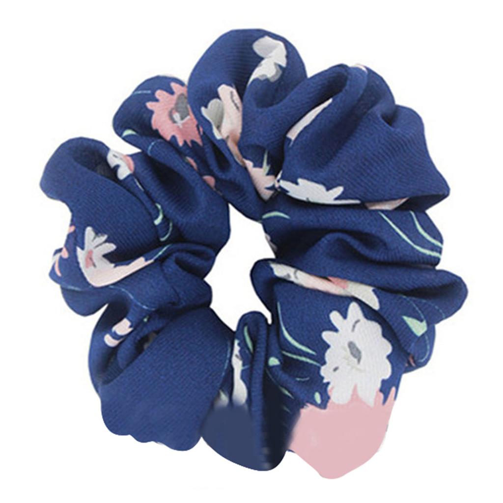 4Pcs Flower Hair Scrunchies Daisy Reusable Elastic Hair Bands Scrunchy for Campus Home Party Travel