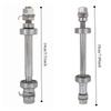 Durable Length 140mm 180mm Bike Wheel Hub Axle 6000 Bearing Sliver Solid Shaft Lever Metal Front Rear Hub Axle Bike Repair