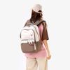 Primary School Student Schoolbag Color Block Women's Large Capacity Backpack