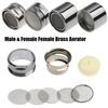 1 Set Chrome Finish Faucet Aerator Water Saving Tap Aerator Water Purifier Filter Nozzle Bubbler Diffuser Faucet Accessories