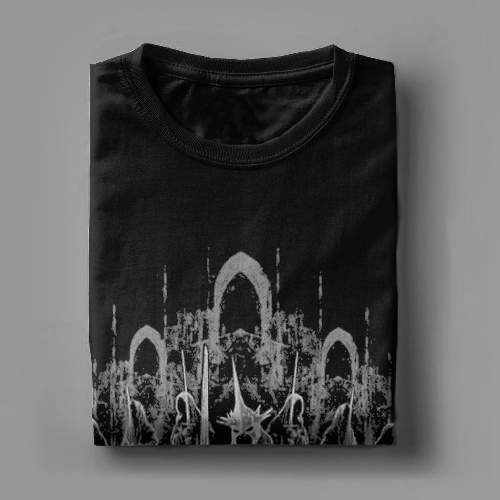 Męski T-shirt Mordor L-Władcy P-Pierścieni Zabawny T-shirt z czystej bawełny z krótkim rękawem T-shirt z okrągłym dekoltem Top Prezent