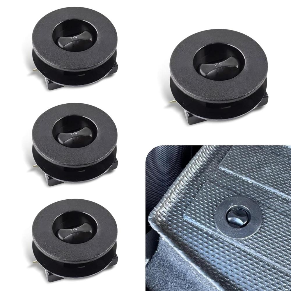 4PC Universal Car Interior Carpet Snap Car Modification Accessories Car Carpet Fixing Clip Floor Mat Fastener Clip Black