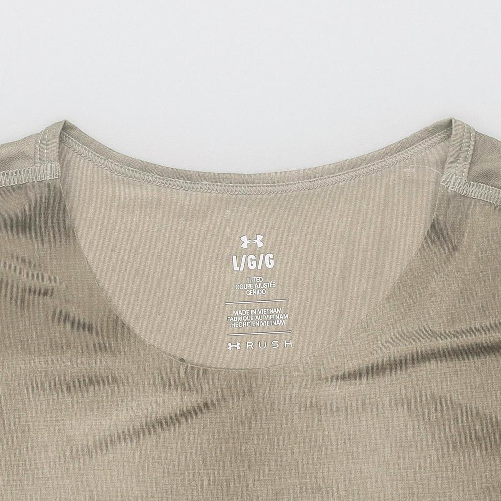 Under Armour UA Vanish Elite Logo Tie-Dye Print Breathable Crew Neck Training T-Shirt Men Tops Gray Brown 1383669-200