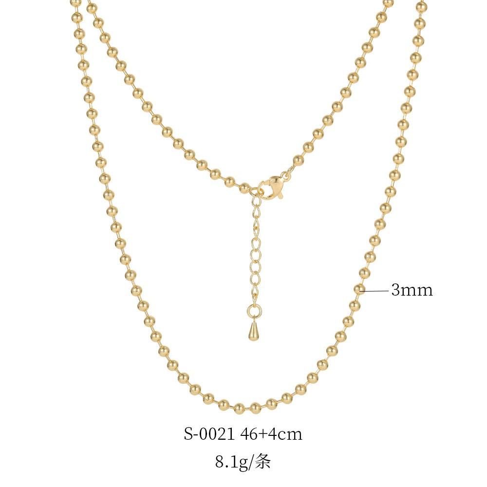 14K Gold Plated Copper DIY Plain Necklace Chain O Twist Snake Multiple Sizes