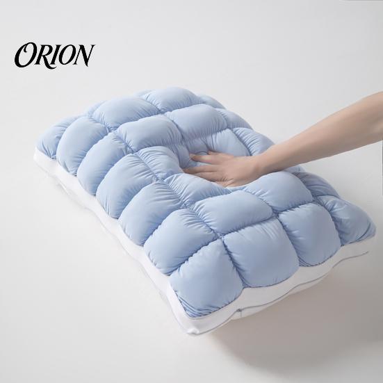 כריות קלות לטיפול, ניתנות לכביסה במכונה, כרית פוף מרופדת מקוררת, כרית נוצות חלופית דמוית ענן למיטה, תומכת לכאבי צוואר, כרית ענן רכה לצד הגב