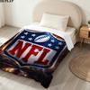 National Football League Print Flannel Blanket, High quality Comfortable for All Seasons, Home Decor, Warmth and Comfort, Perfect for Christmas Gifts