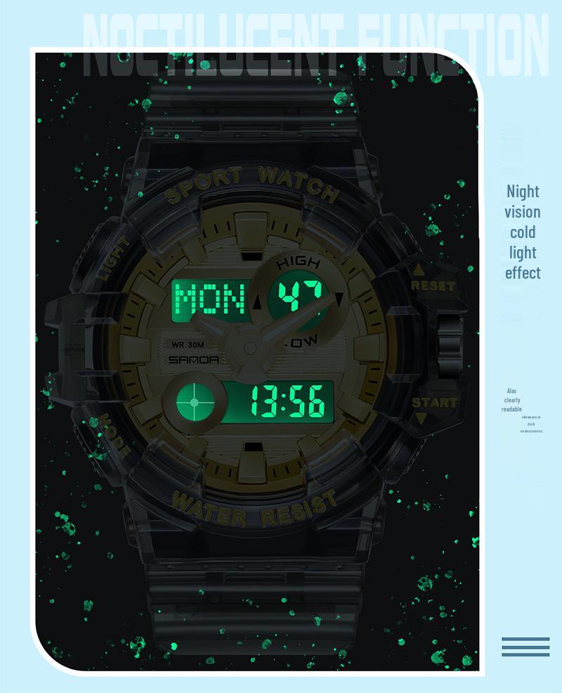 Orologio Sportivo Impermeabile Multifunzione Sanda per Studenti con Sveglia