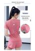 Damen Quick-Dry Zweifach-Kurzarm-Sport-T-Shirt Set - Hohe Elastizität, Laufen, Sommerstil