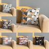 Cute Cats Themed Cushion Cover Soft Reversible  Durable Pillow Cover  MultiScene Use for Home  Car Daily Comfort