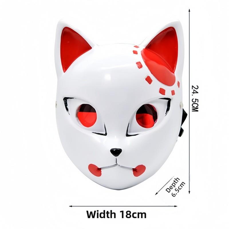 

Slayer Demon Sabito Red And Black Eye Resin Mask For Christmas And Halloween Red Eye