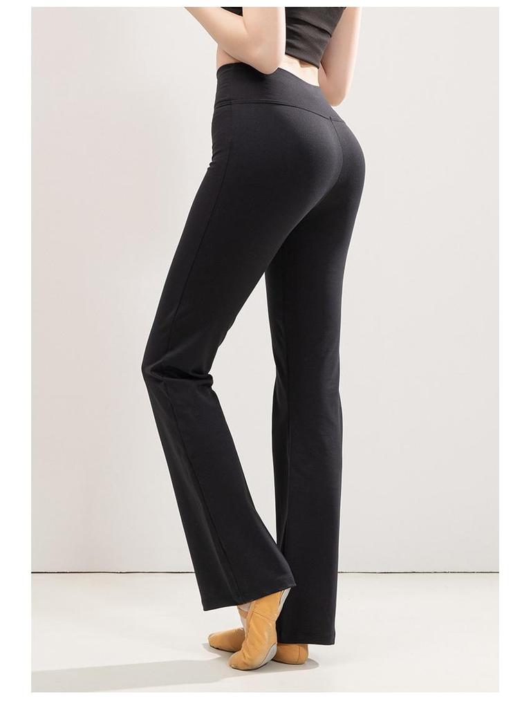 Spring/Summer High Waist Butt-Lifting Yoga Pants: Nude Feel, High Elastic, Slimming Straight Leg, Micro Flare, Body Shaping for Women.