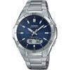 Wave Ceptor Radio Solar Wva M640d 2ajf Men S Blue Silver Blue Dial