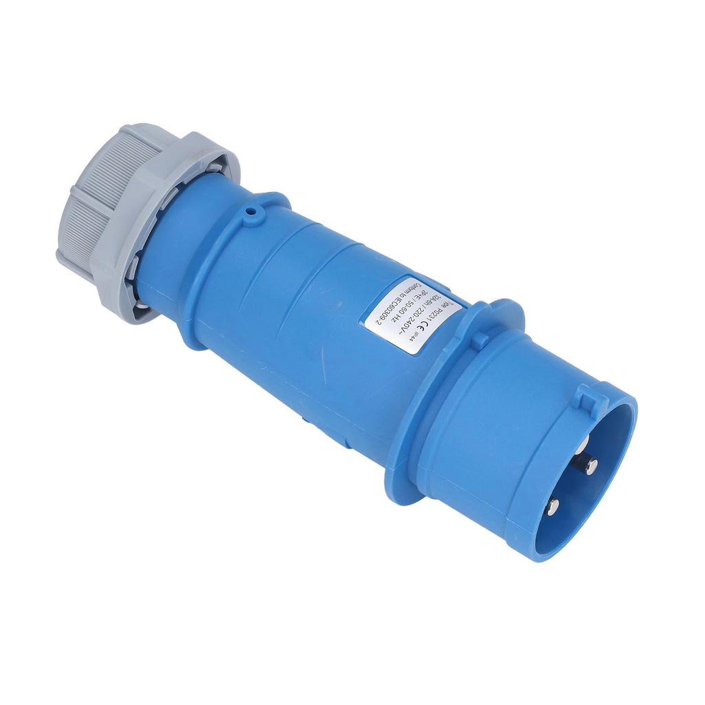 Industriell stikkontakt IP44 Vanntett Messing Kontakt Luftfartskontakt 2P+E 32A AC 220240V