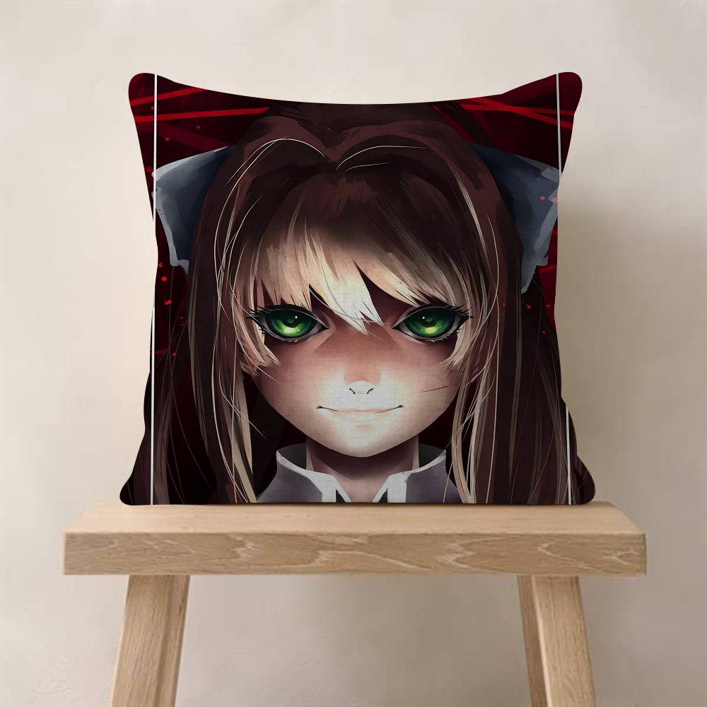 Game Doki DDoki Literature CClub Cartoon Pillow Gifts Home Office Furnishings Bedroom Sofa Car Cushion Cover Case xcm