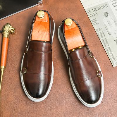 Fashion Classic Brand Men's Genuine Leather Shoes British Style Business Shoes Men's Banquet High-end Dress Shoes Men's Loafers