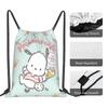 Custom P-Pochaccoes Drawstring Backpack Sports Gym Bag for Women Men Yorimichi Dog Training Sackpack