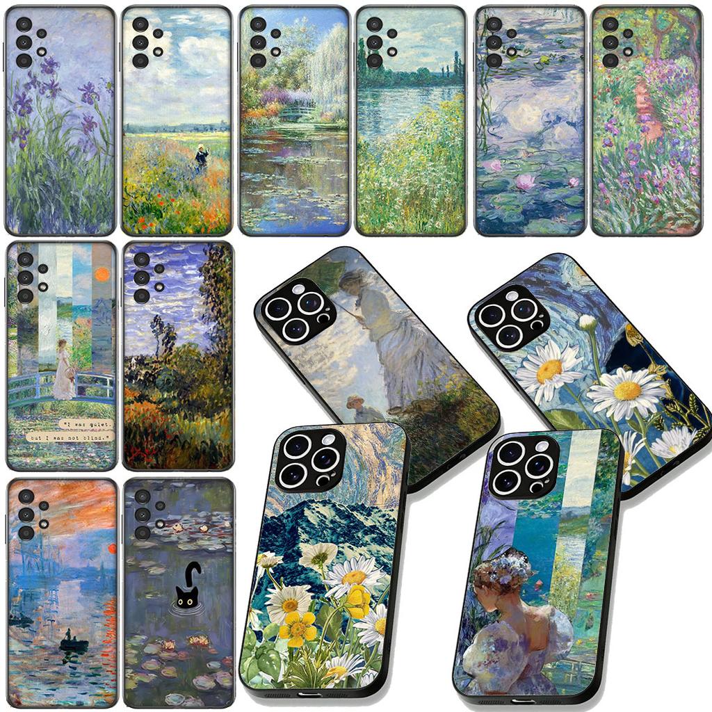 Claude Monet Impressionism Painter Phone Case for OPPO A40 A60 A80 A38 A18 A17 A16 A78 A79 A54 A25 A57 4G 5G Cover Casing