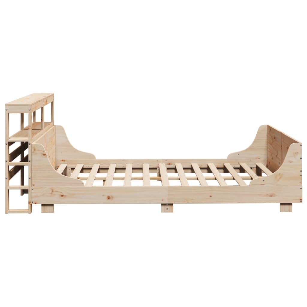 Vidaxl Bed Frame Without Mattress, 120X190 Cm, Solid Pine Wood