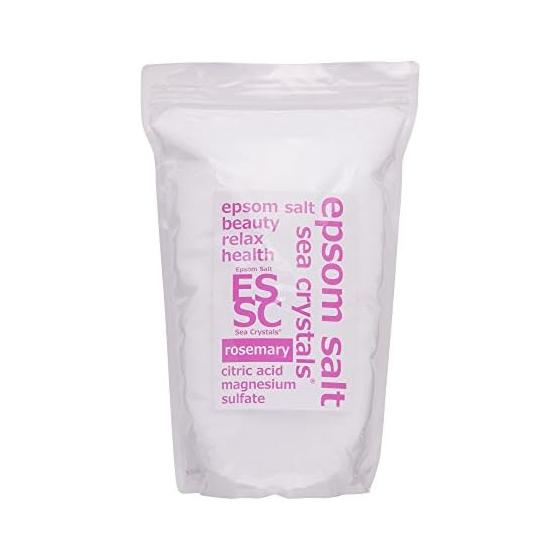 Sea Crystals Epsom Salt Rosemary Scent 2.2kg Approximately 14 servings Bath Salts Contains Citric Acid Measuring Spoon Included Bath Cosmetics Made