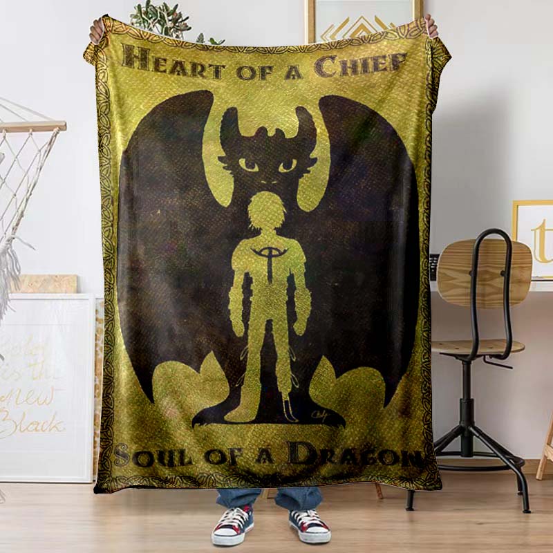 Toothless Patterned Blankets Are Perfect for Beds or Other Occasions, Making Them A Perfect Gift Choice.
