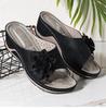 Women Sandals Soft Heels Summer Sandals With Wedges Shoes Women Flower Slippers Casual Platform Shoes Plus Size 43