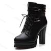 Fashion Autumn Women's Ankle Boots New Retro British Platform Short Boots High-quality Fashion Retro Buckle High Heels Botas Para Mujer