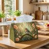 1pc Fairycore Woodland Tissue Box - Robin Bird Rose Napkin Storage Box, Suitable for Rolls/Facial Tissues/Single Sheets, Multi-Functional Storage Box 